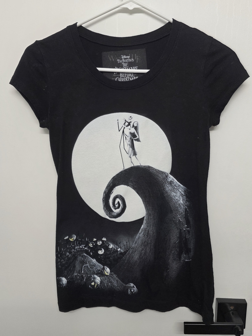 Disney The Nightmare Before Christmas Black Graphic Tee - Moon Jack Design